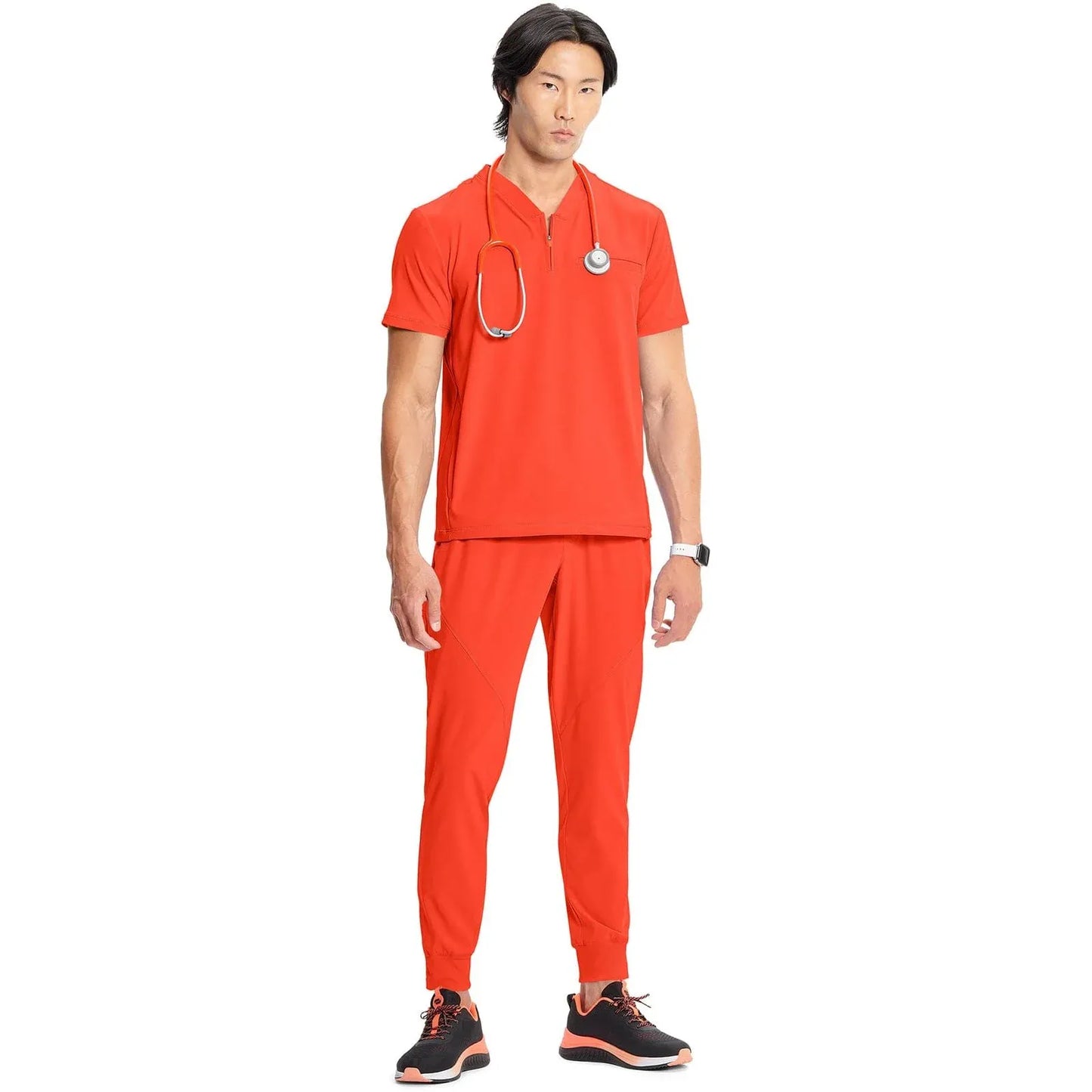 Infinity GNR8 IN702A Mens Partial Zip V-Neck Top Men Top Fire Bird