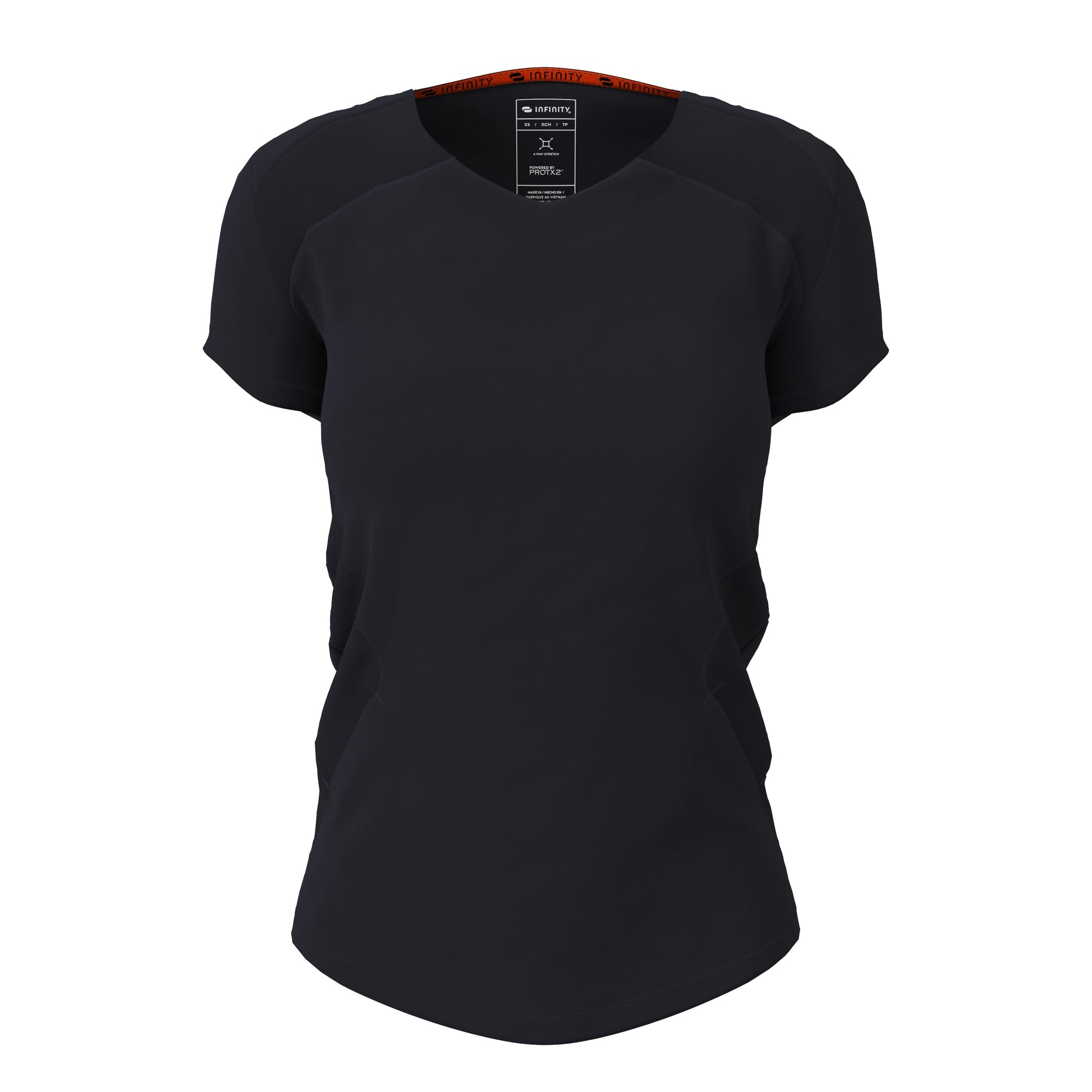 Infinity Scrubs Top Infinity IN620A V-neck Scrubs Top Women Black