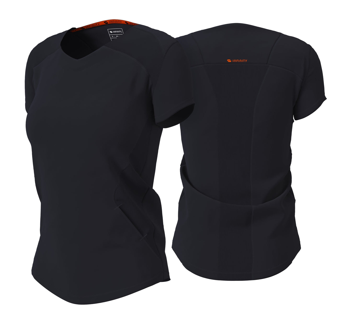 Infinity Scrubs Top 3XL Infinity IN620A V-neck Scrubs Top Women Black