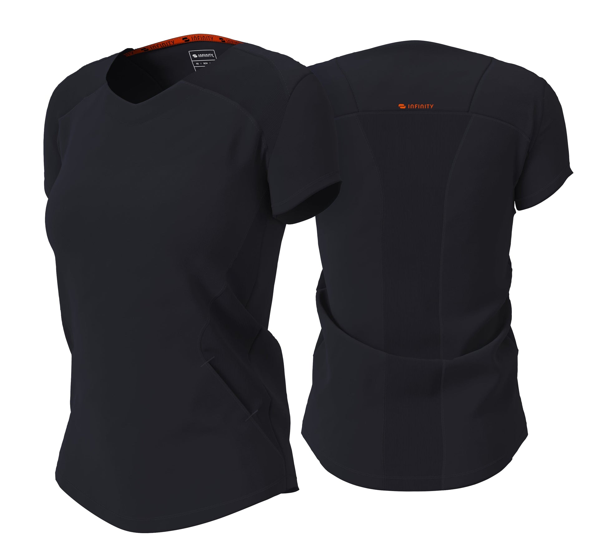 Infinity Scrubs Top 3XL Infinity IN620A V-neck Scrubs Top Women Black