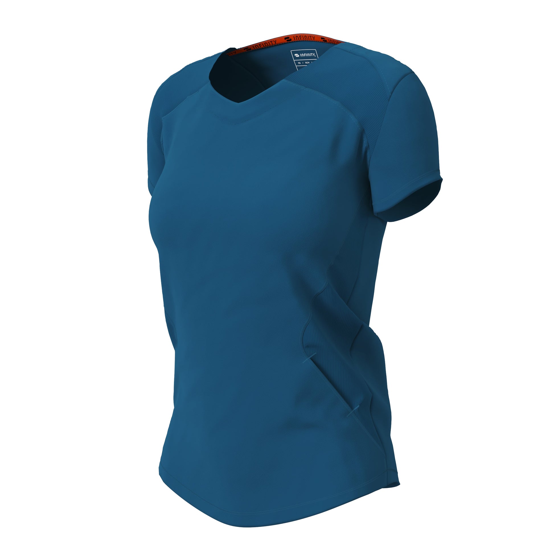 Infinity Scrubs Top Infinity IN620A V-neck Scrubs Top Women Caribbean Blue