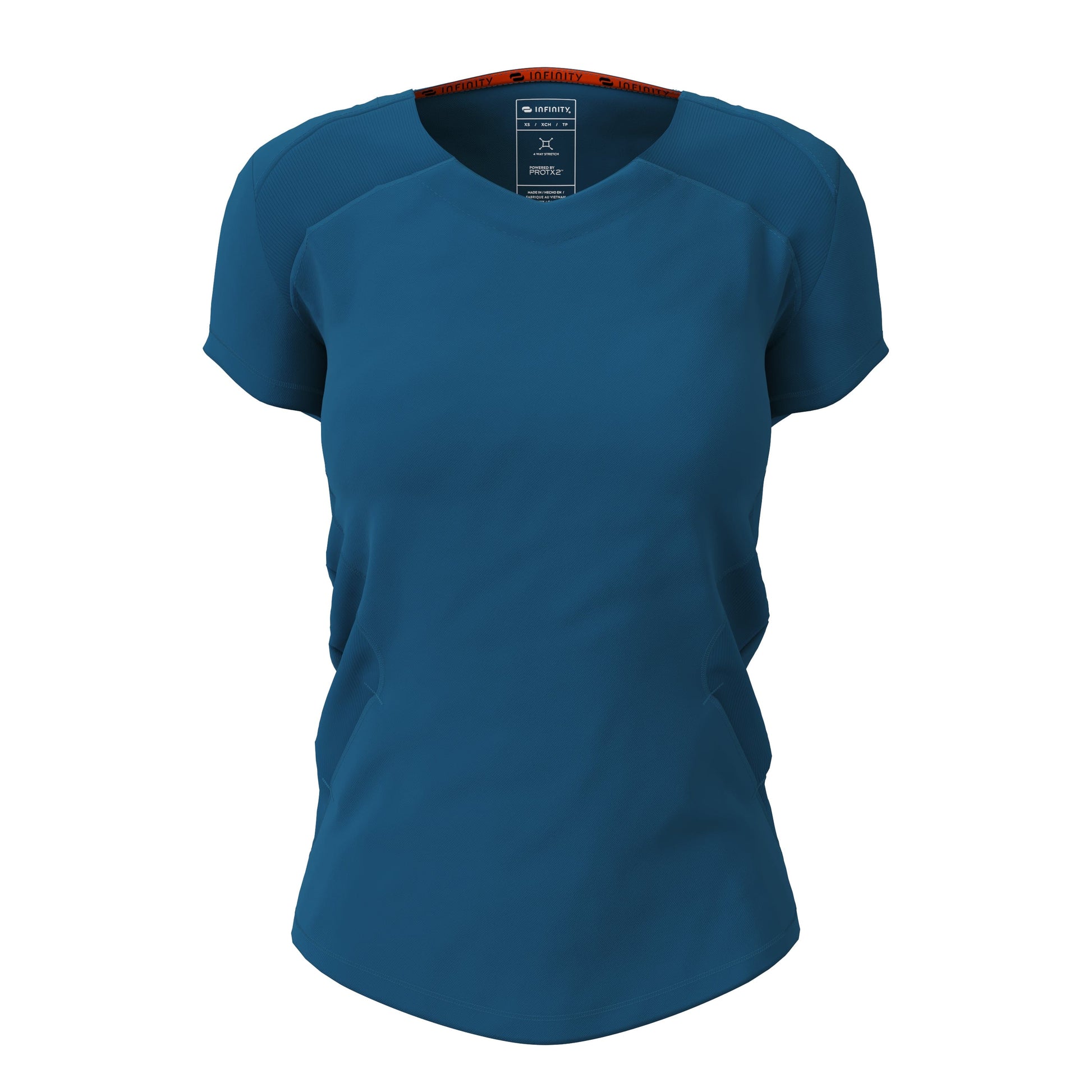 Infinity Scrubs Top Infinity IN620A V-neck Scrubs Top Women Caribbean Blue