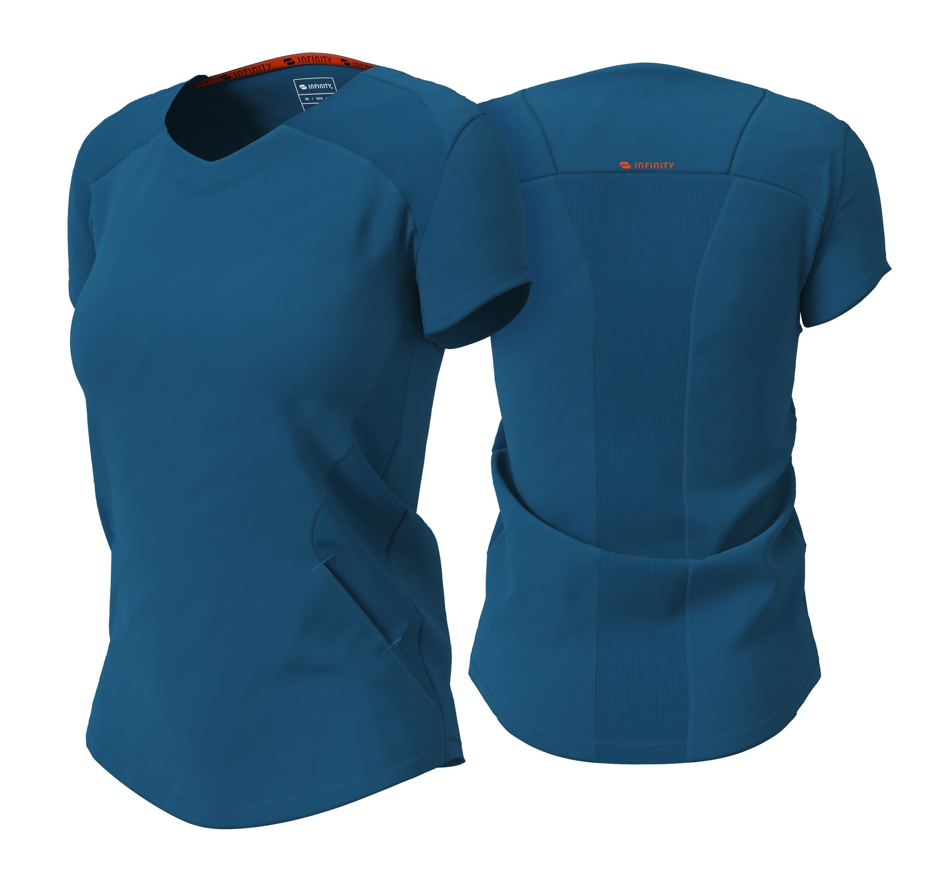 Infinity Scrubs Top 3XL Infinity IN620A V-neck Scrubs Top Women Caribbean Blue