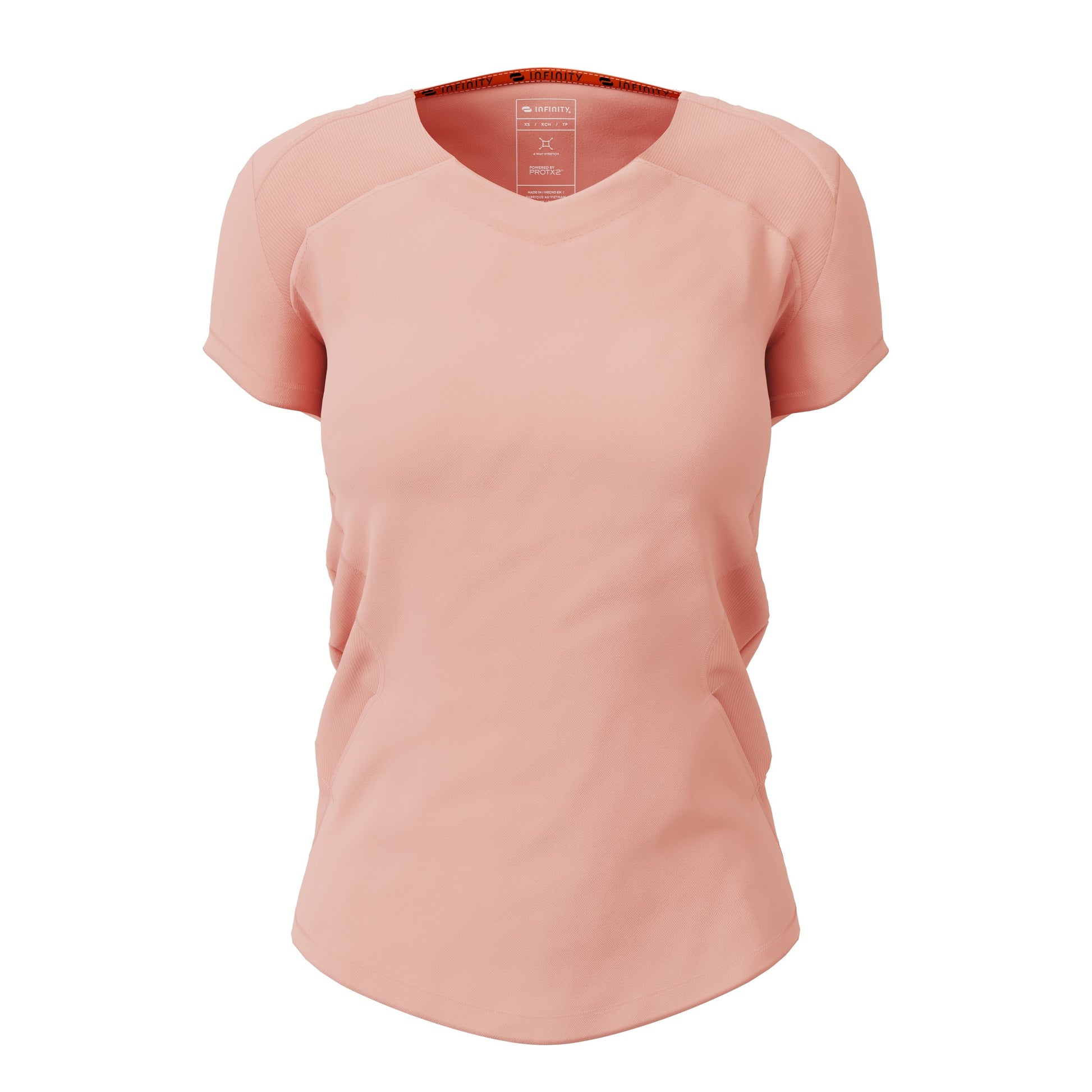 Infinity Scrubs Top Infinity IN620A V-neck Scrubs Top Women Electric Coral