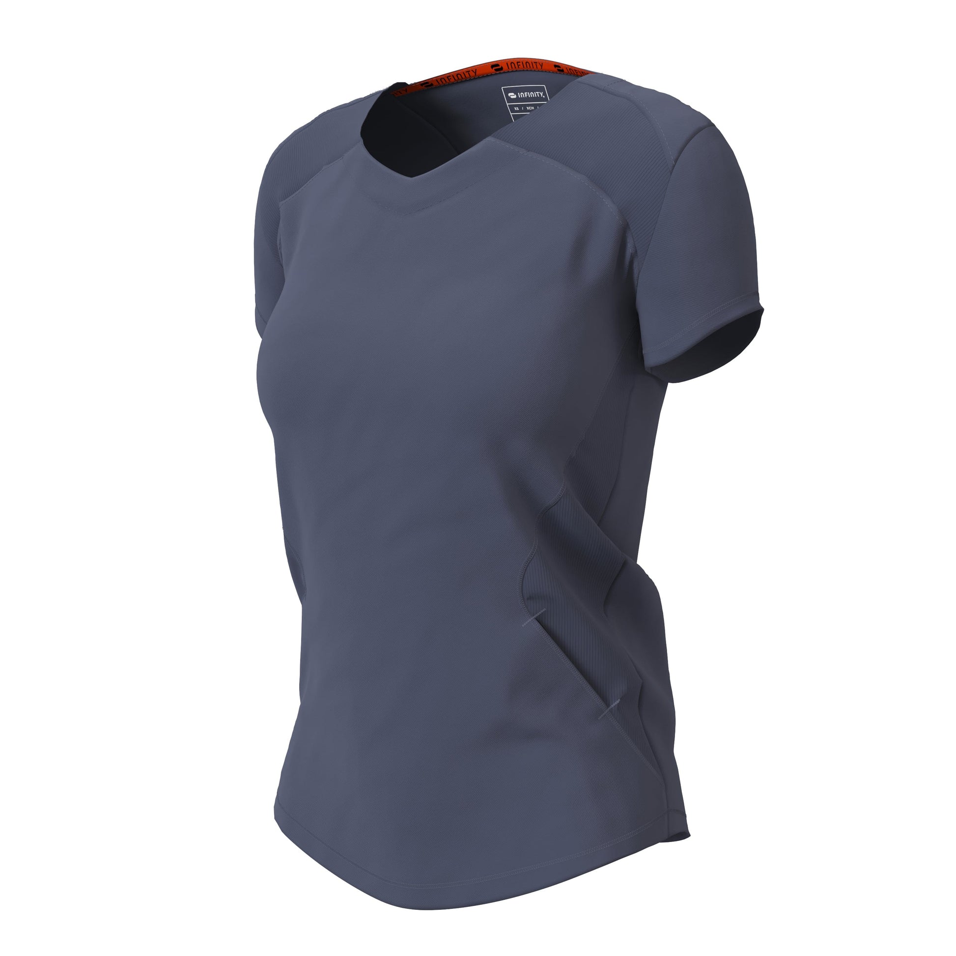 Infinity Scrubs Top Infinity IN620A V-neck Scrubs Top Women Pewter