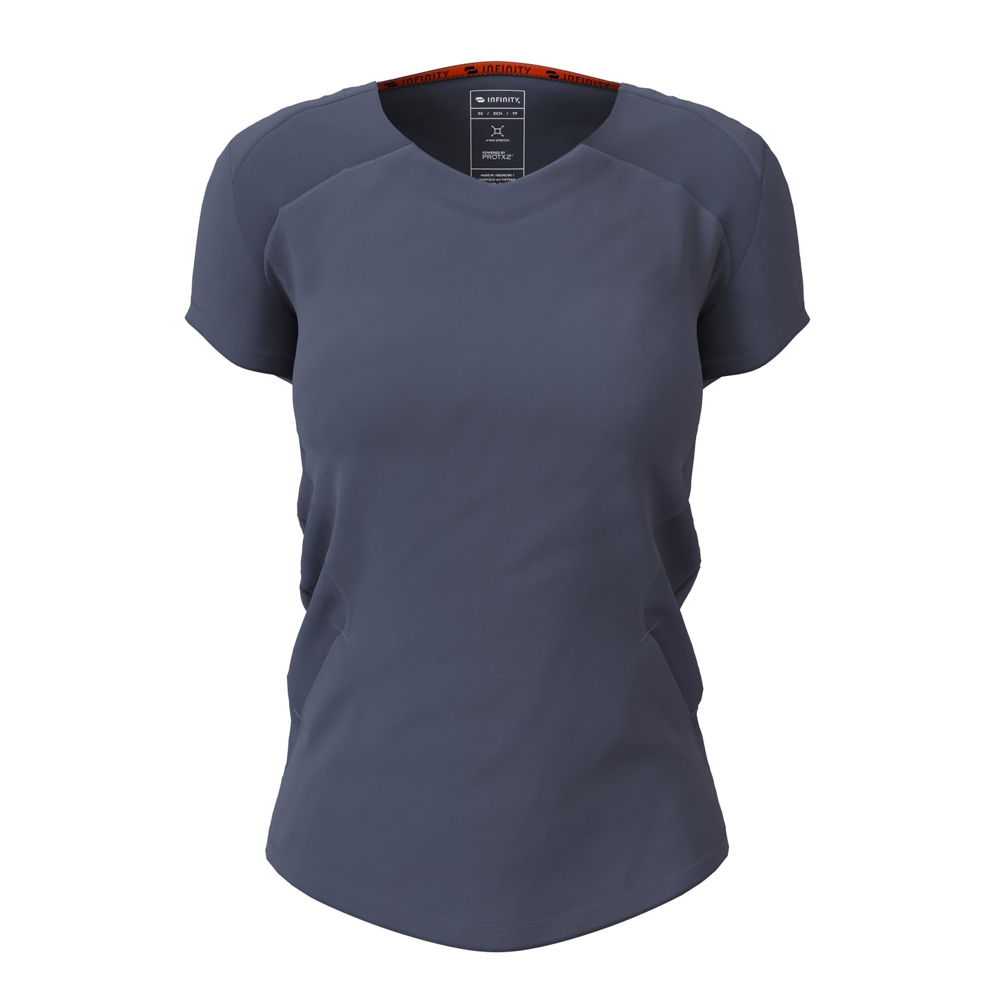Infinity Scrubs Top Infinity IN620A V-neck Scrubs Top Women Pewter