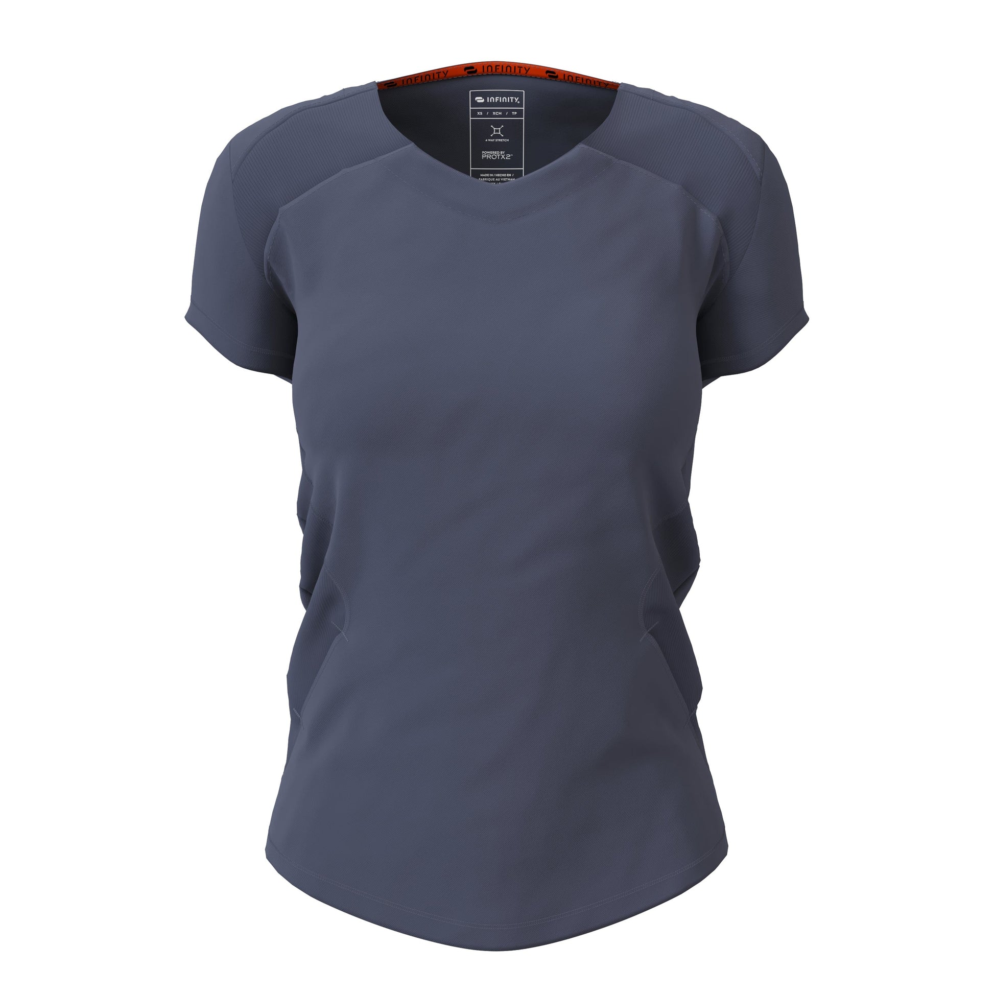 Infinity Scrubs Top Infinity IN620A V-neck Scrubs Top Women Pewter