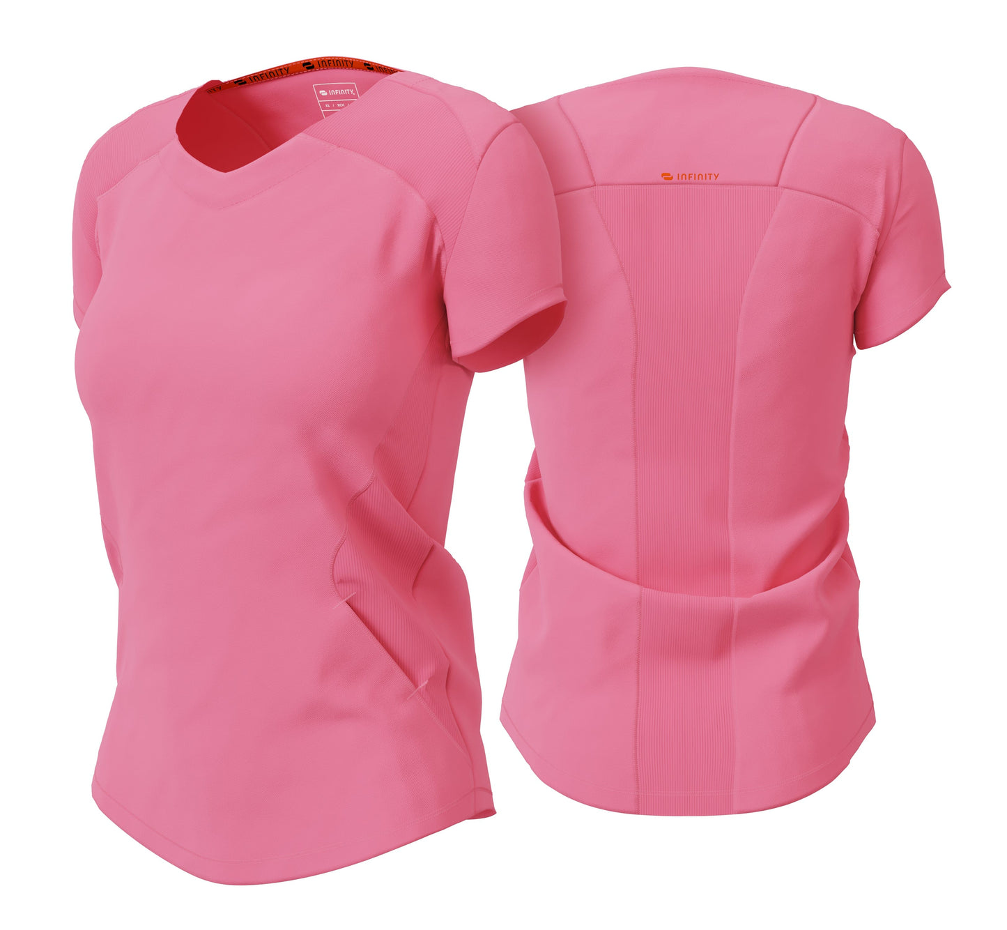 Infinity Scrubs Top 3XL Infinity IN620A V-neck Scrubs Top Women Power Pink