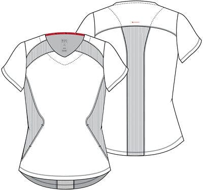 Cherokee Infinity IN620A V-neck Top Women Top Ciel