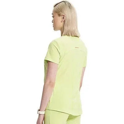 Cherokee Infinity IN620A V-neck Top Women Top Green Energy