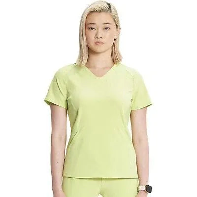Cherokee Infinity IN620A V-neck Top Women Top Green Energy
