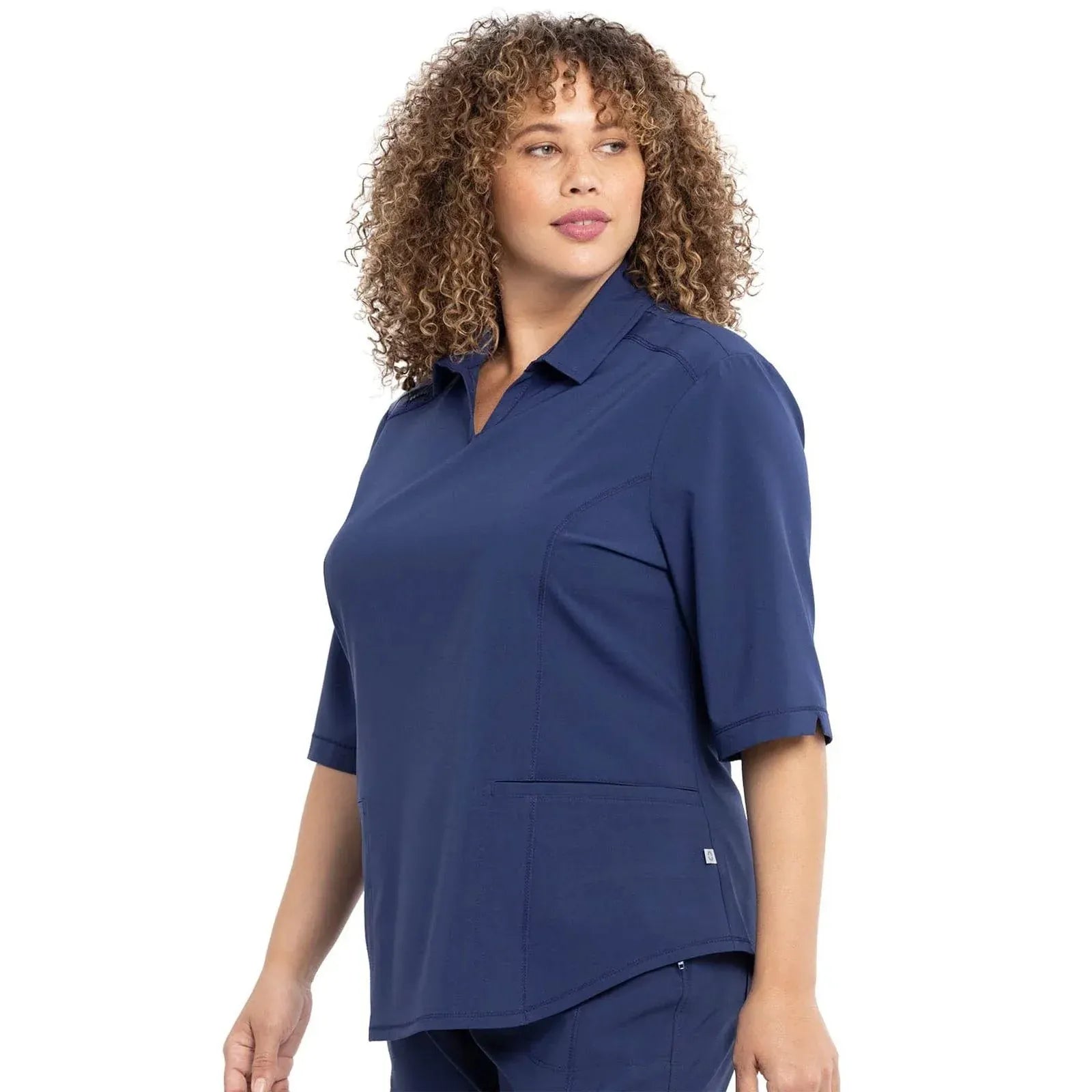 Cherokee Scrubs Top Infinity Scrubs Polo Shirt Navy