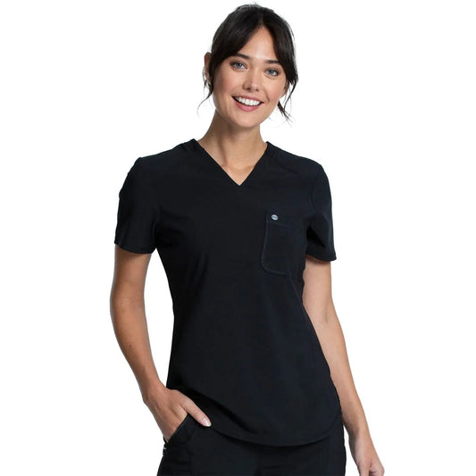 Infinity Scrub Tops Black / XXS Infinity Scrubs Tuckable V-Neck Top