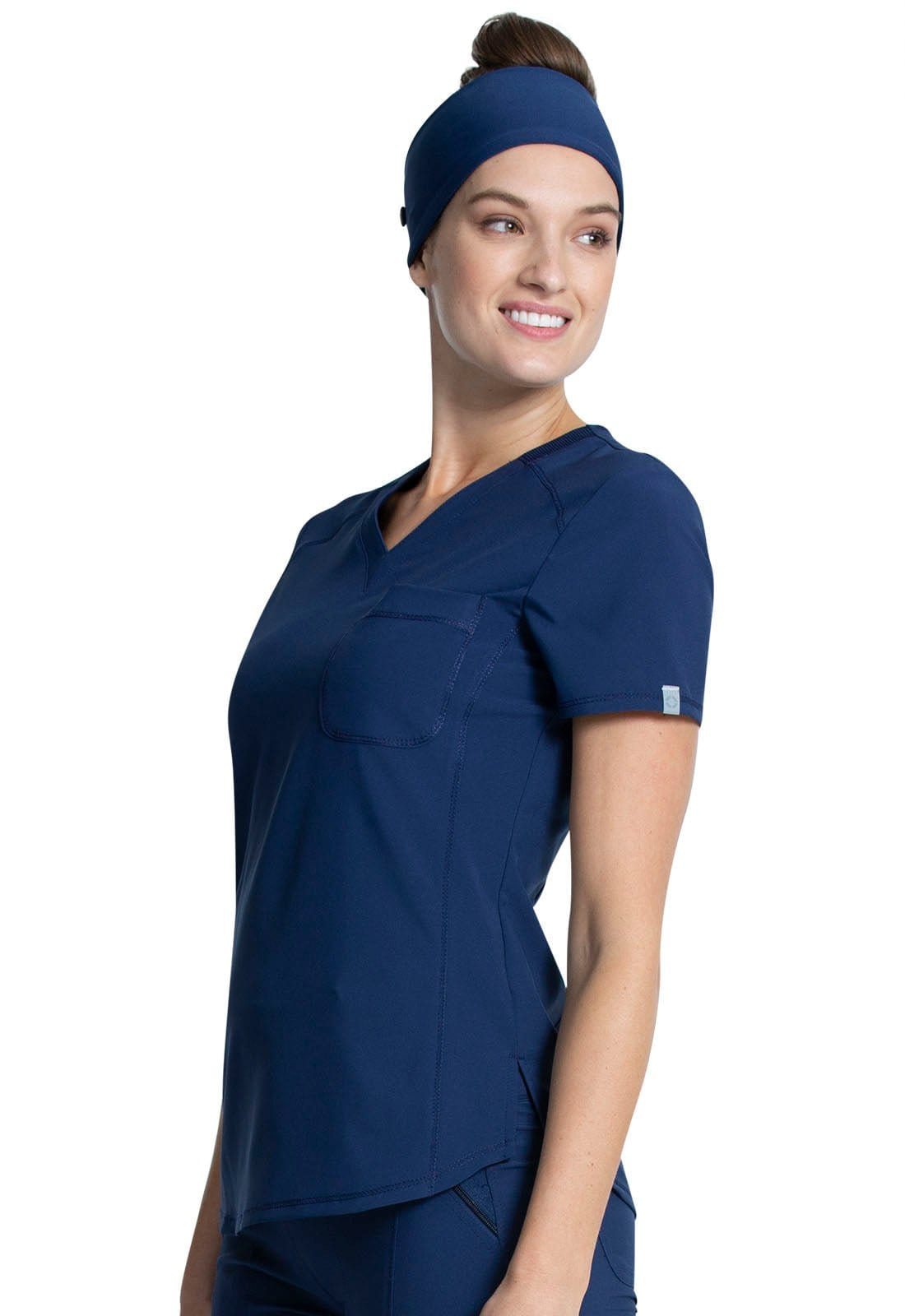 Infinity Scrub Tops Navy / XXS Infinity Scrubs Tuckable V-Neck Top