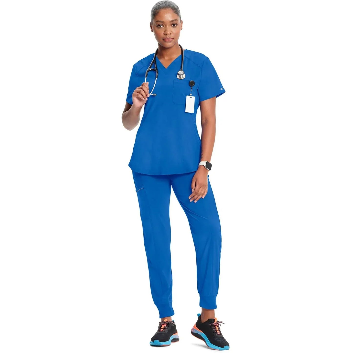 Infinity Scrubs Tuckable V-Neck Top Royal CK687A