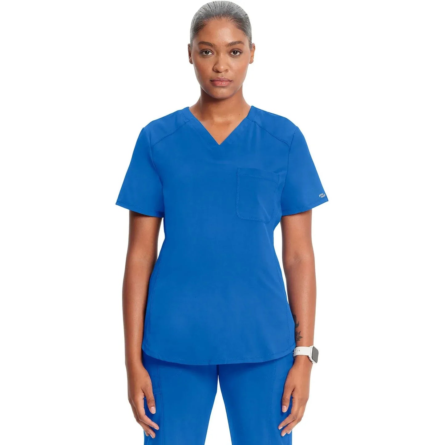 Infinity Scrubs Tuckable V-Neck Top Royal CK687A