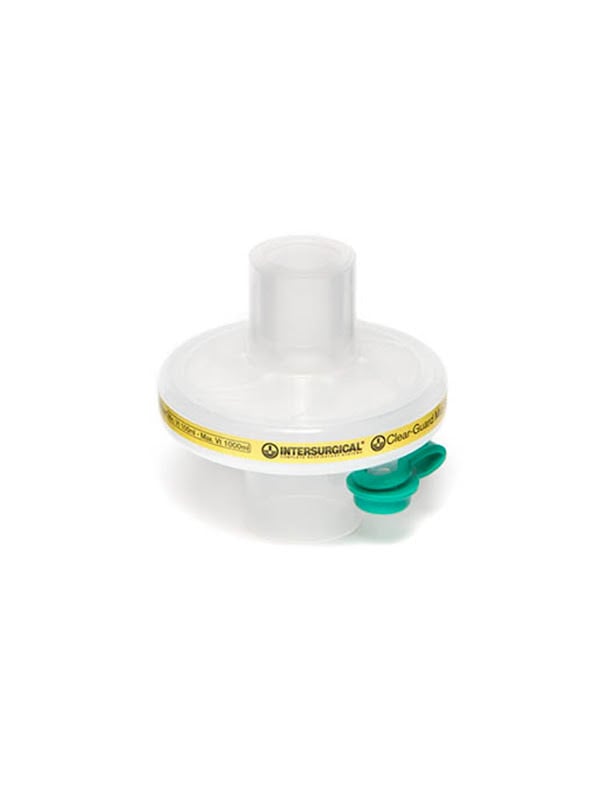 Intersurgical Clear-Guard Midi low volume breathing filter with luer port