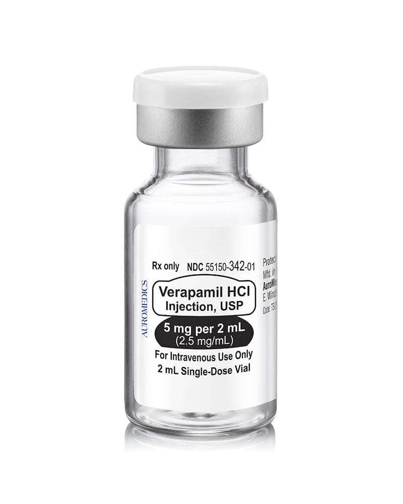 Viatris Cardiovascular Injections Isoptin Injection 5mg/2ml - Verapamil Hydrochloride for Intravenous Use