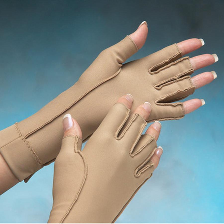Isotoner Therapeutic Open-Finger Compression Gloves — Moderate 23–32 m