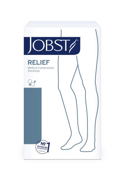 JOBST Relief Thigh High Closed Toe Silicone Band