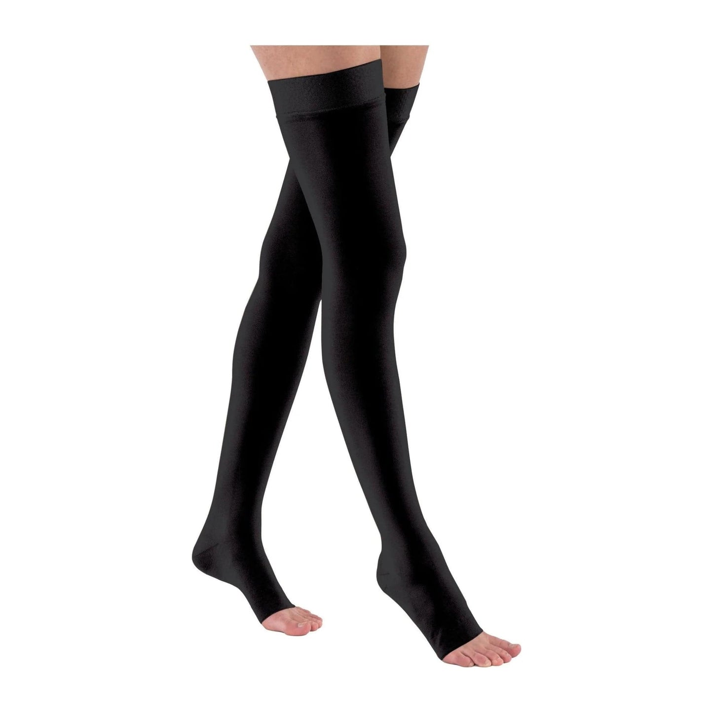 JOBST Phlebology Garments Black / Small / 15-20mmHg Jobst Relief Thigh High Open Toe