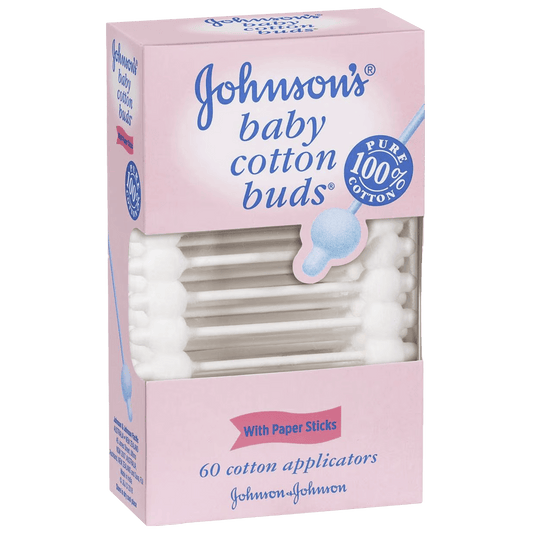 JOHNSON & JOHNSON Contour Cotton Tips Pack/60
