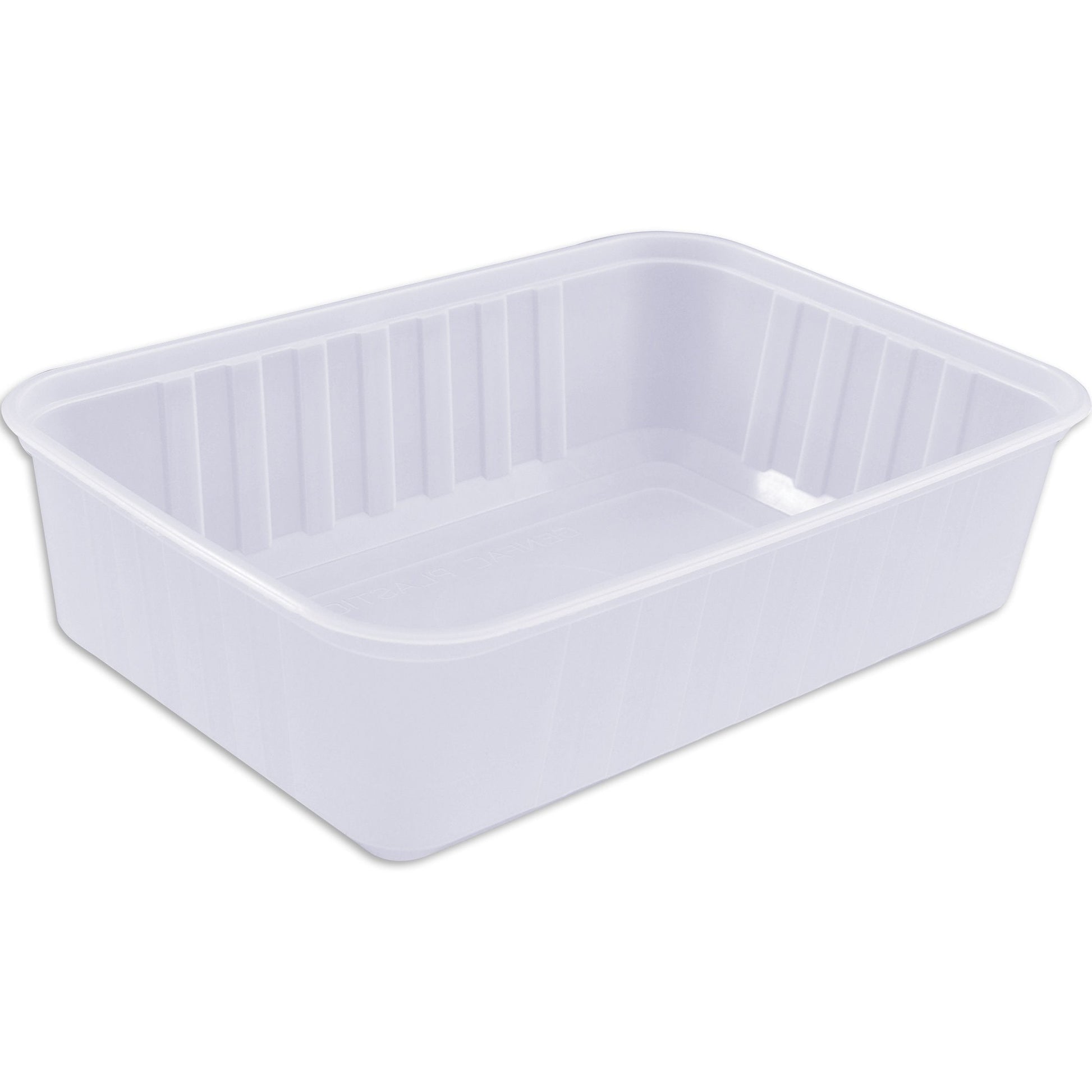 Katermaster Bags & Takeaway Katermaster Container Rib Rectangle Natural