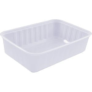 Katermaster Lid Container Rib Rectangle Natural