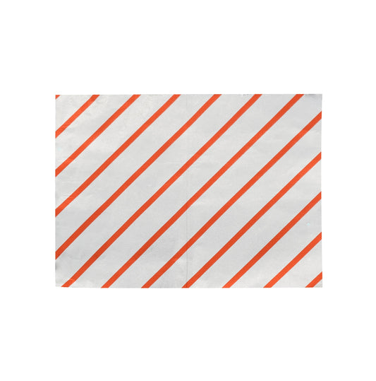 Katermaster Aluminium Foils & Wraps 175x225mm / White and Red Katermaster Pop Up Foil Sheets with Red Stripe 175x225mm