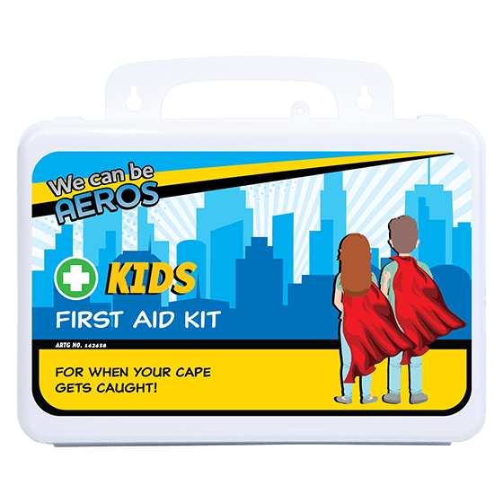 KIDS 2 Series Plastic Waterproof First Aid 21 x 7.5 x 13cm