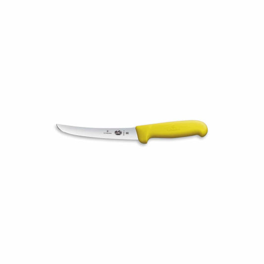Victorinox Kitchen Equipment Yellow Knife Victorinox Fibrox Boning Wide Curved Yellow 6"