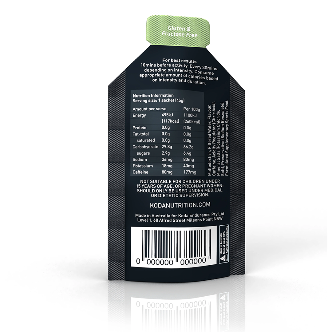 KODA Energy Gel 24-Pack — Fast‑Absorbing Endurance Fuel