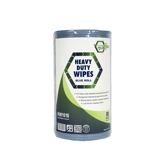 Kwikmaster Cleaning & Washroom Supplies Kwikmaster 3D Hex Wiper Blue Roll