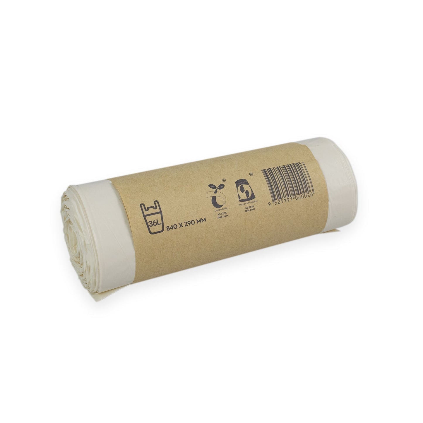 Kwikmaster Cleaning & Washroom Supplies Carton of 300 Kwikmaster Bin Liner Compostable 36L