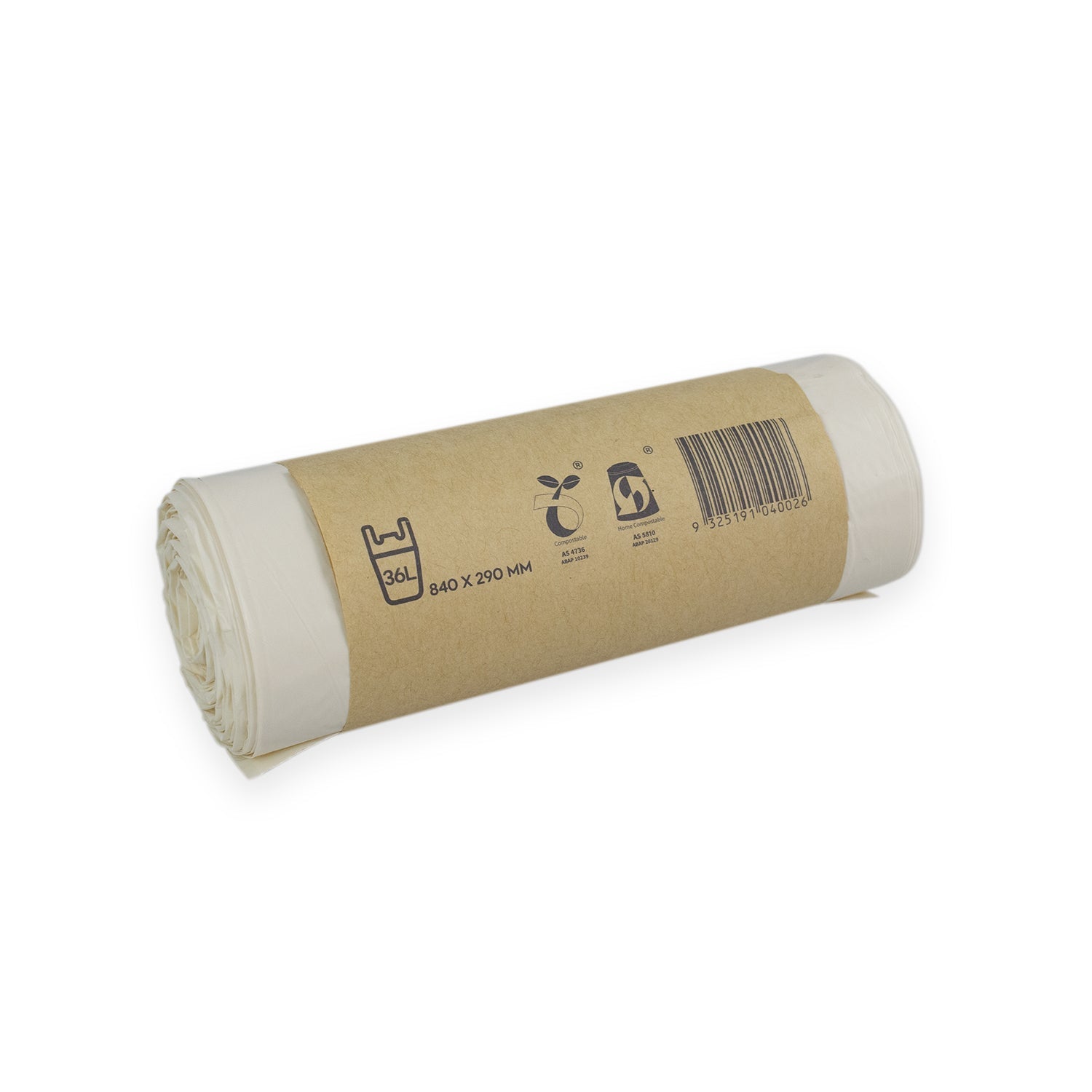 Kwikmaster Cleaning & Washroom Supplies Carton of 300 Kwikmaster Bin Liner Compostable 36L