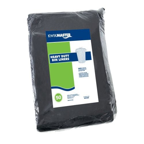 Kwikmaster Cleaning & Washroom Supplies Carton of 200 Kwikmaster Bin Liner Heavy Duty 120L