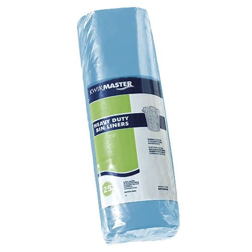 Kwikmaster Cleaning & Washroom Supplies Carton of 500 Kwikmaster Bin Liner Heavy Duty Roll Blue 70 to 77L