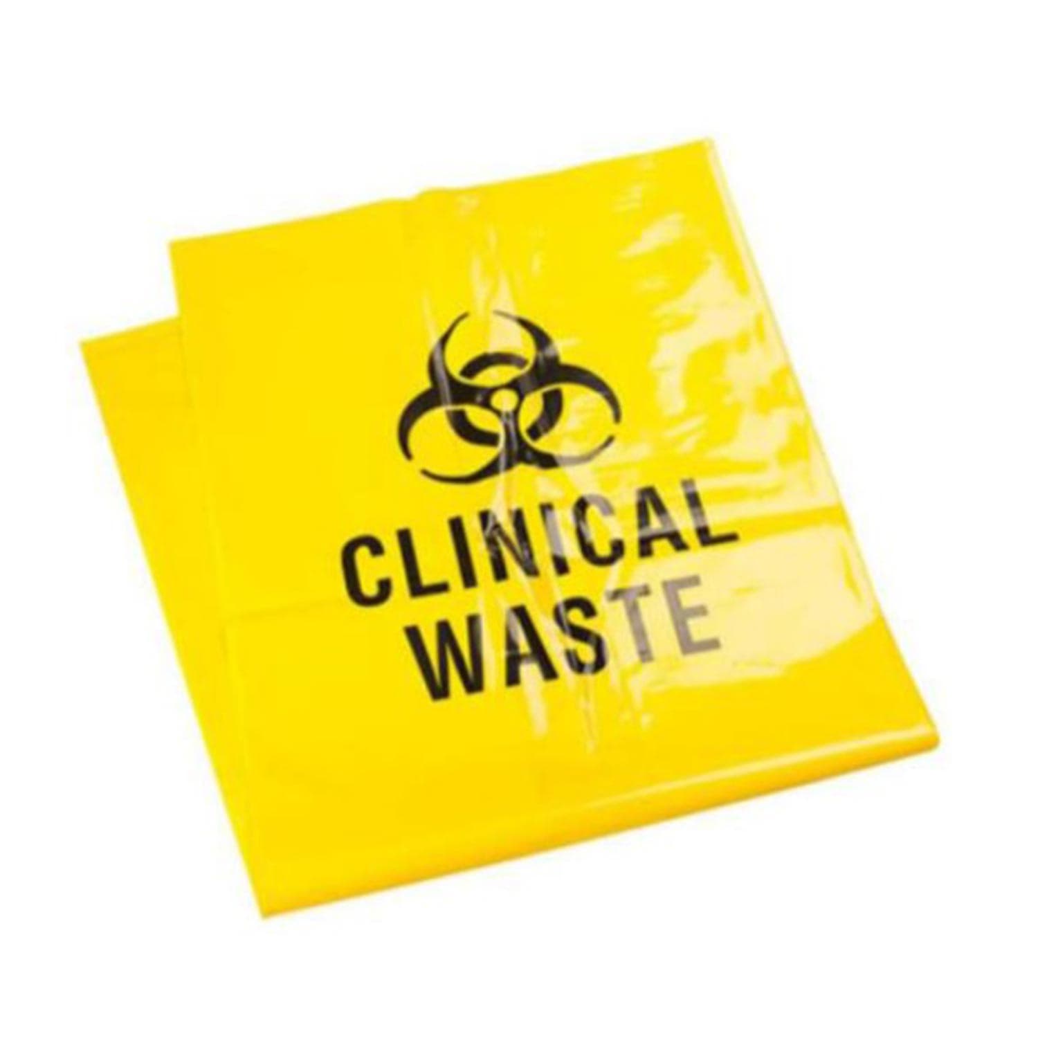 Kwikmaster Cleaning & Washroom Supplies Carton of 100 Kwikmaster Clinical Waste Bag Yellow 82L