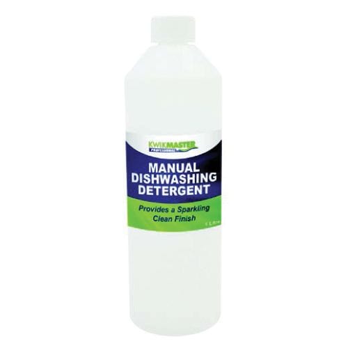 Kwikmaster Professional Cleaning & Washroom Supplies Carton of 6 Kwikmaster Hand Dishwashing Liquid Detergent 1L