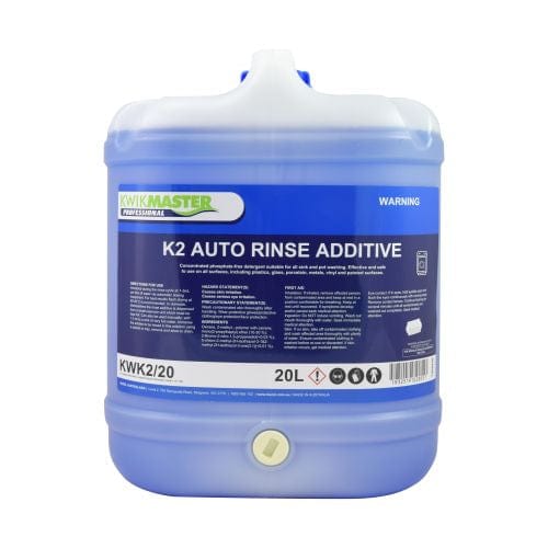 Kwikmaster Professional Cleaning & Washroom Supplies Drum of 1 Kwikmaster K2 Auto Rinse Additive 20L