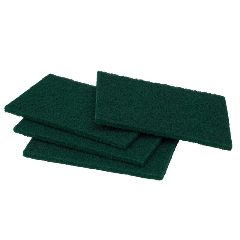 Kwikmaster Cleaning & Washroom Supplies Carton of 100 Kwikmaster Premium Nylon Scouring Pad 230mm x 150mm Green