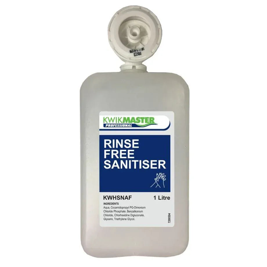 Kwikmaster Professional Cleaning & Washroom Supplies Kwikmaster Professional Hand Sanistier Non Alcohol 1L