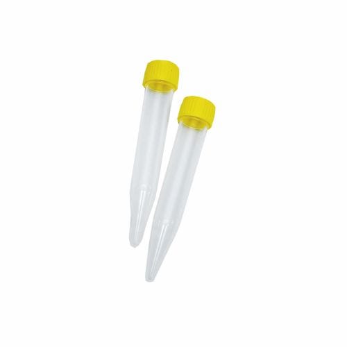 LabServ Tube Centrifuge PP Grad Yellow PE Screw Cap 10ml