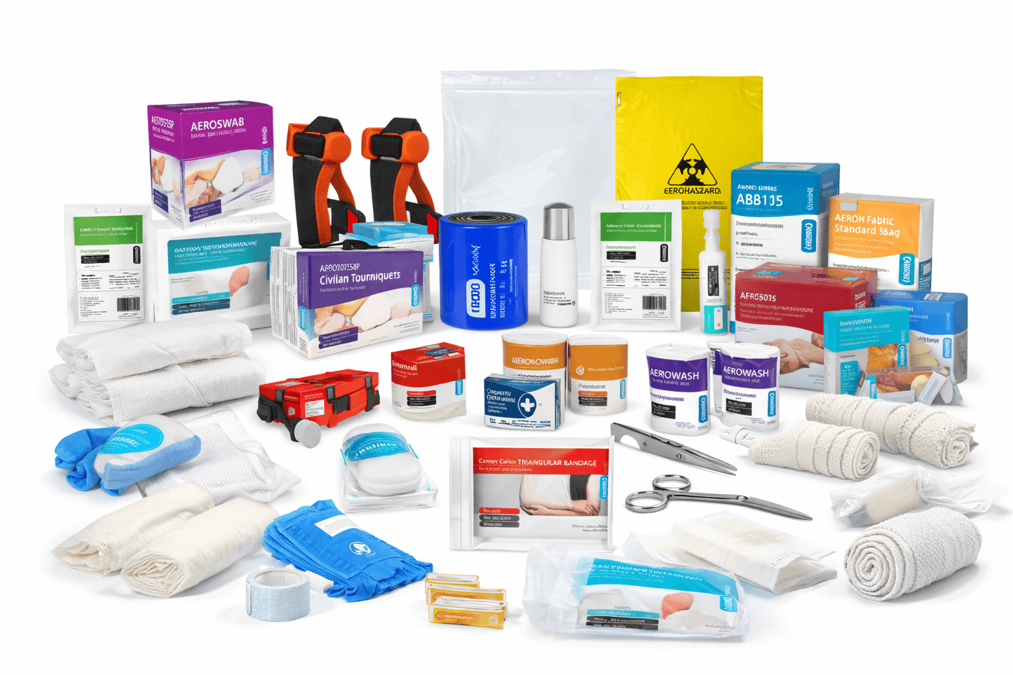 Large Red Softpack Trauma First Aid Kit Refill 49 x 30 x 28.5cm