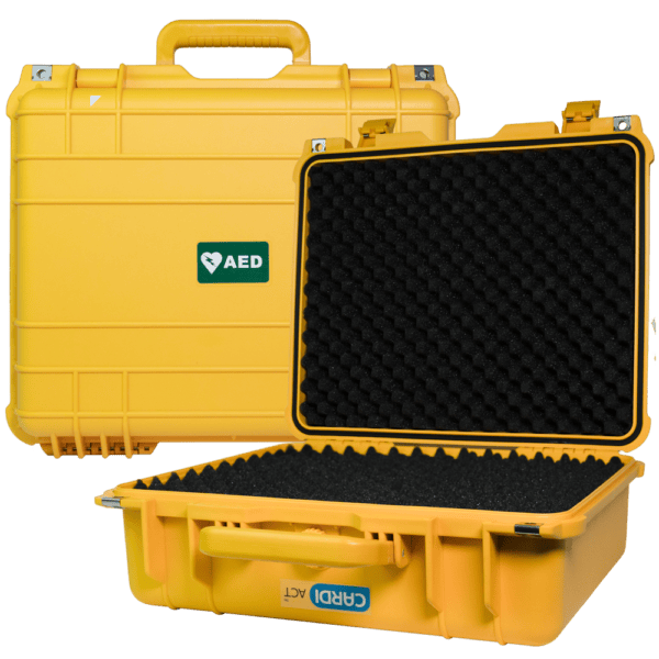 Large Waterproof AED Case – LifePak CR2 Compatible Defibrillator Storage | CardiAct