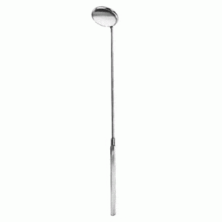 Professional Hospital Furnishings 22cm / Fig 6 22mm Laryngeal Mirror with Round Handle