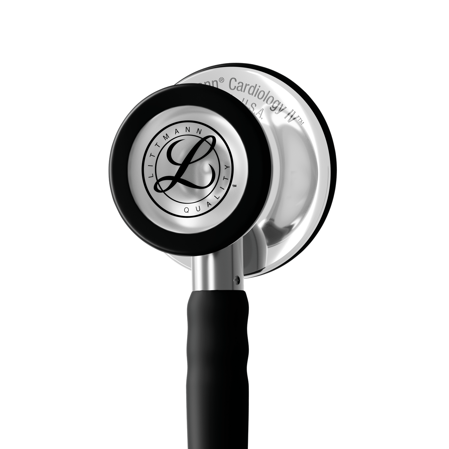 Littmann Cardiology IV Stethoscope Mirror Chestpiece SATIN in Black 6177C