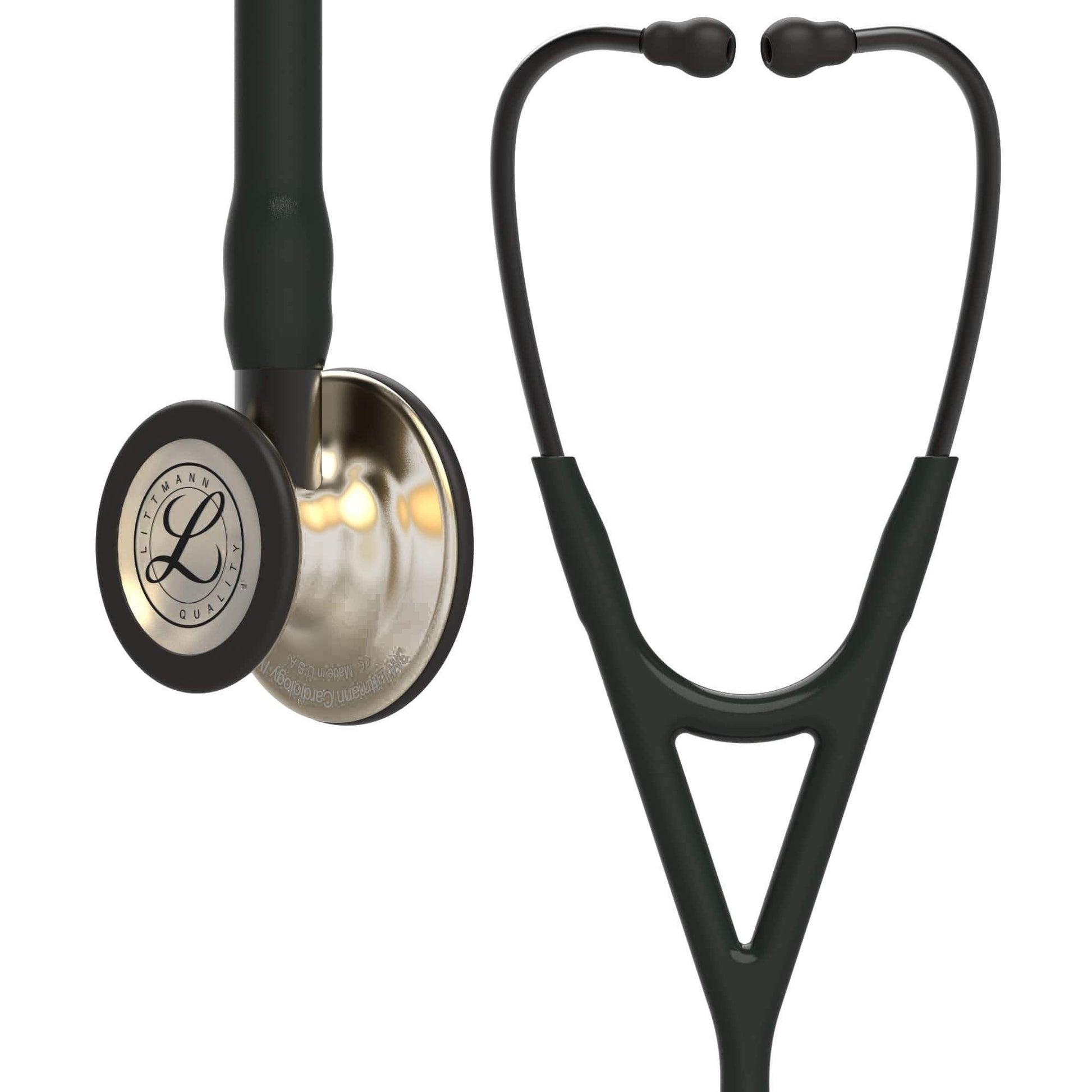Littmann Cardiology Stethoscopes Littmann Cardiology IV Stethoscope Black / Champagne 6179