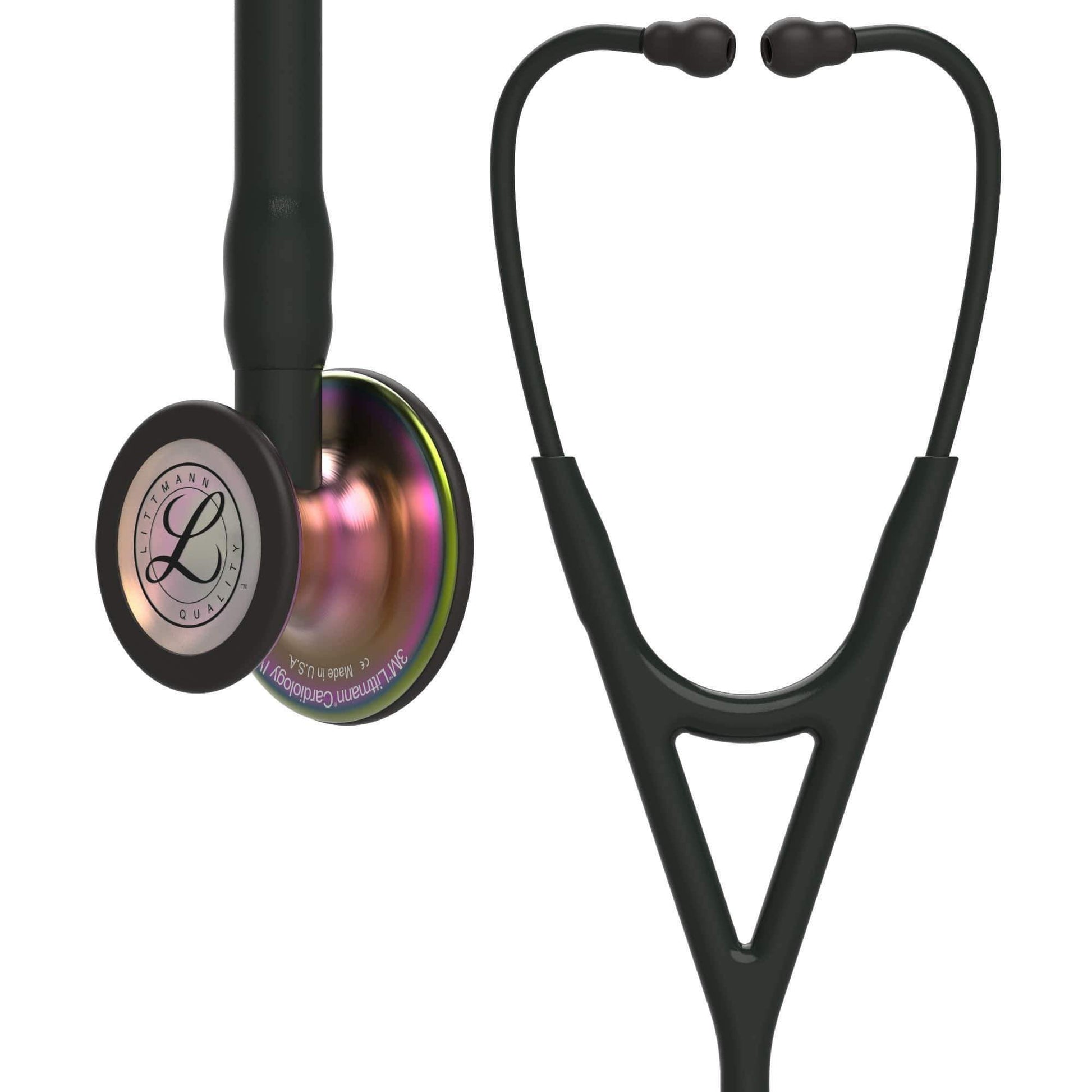 Littmann Cardiology Stethoscopes Littmann Cardiology IV Stethoscope Black / Rainbow 6165