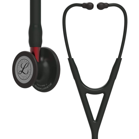 Littmann Cardiology Stethoscopes Littmann Cardiology IV Stethoscope Black with Red Stem 6200